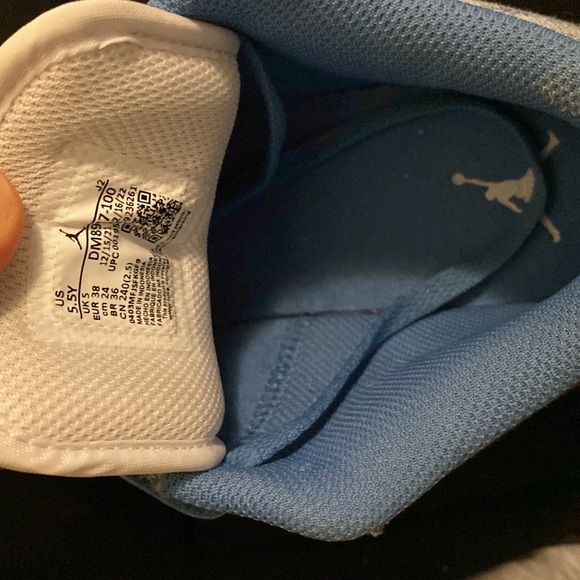 Blue and Denim Air Jordan 1’s - Picture 5 of 5